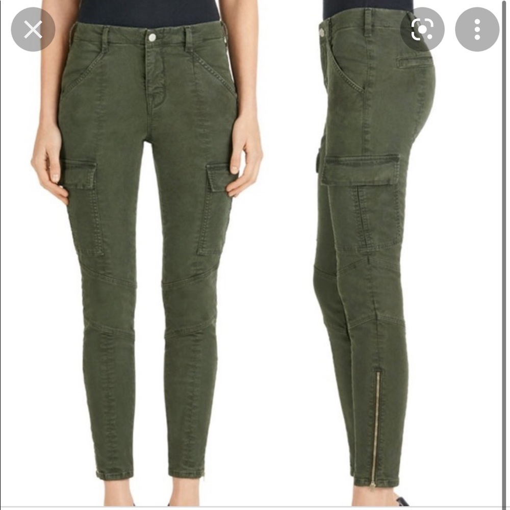 J Brand army green cargo pants/jeans